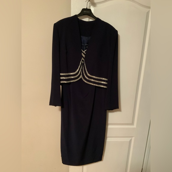 Evening Dress with Sequin front detail - Picture 1 of 4